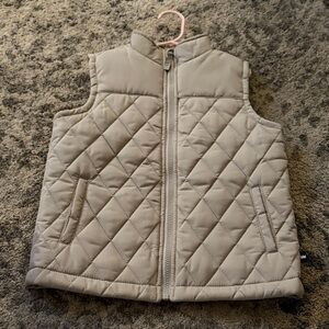 crown & ivy Tan Quilted Vest